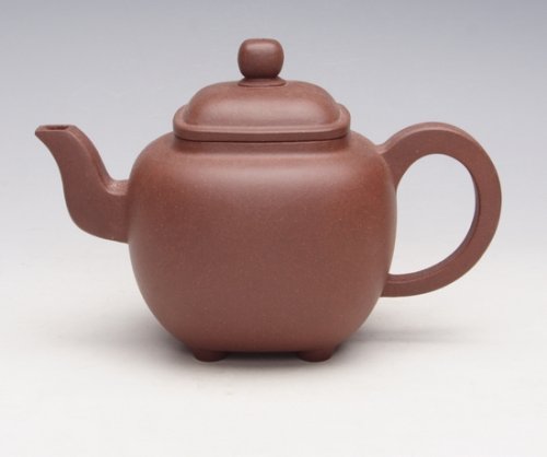 陆仕兴紫砂壶 四方壶 