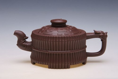 潘跃明紫砂壶 八卦龙头一捆竹 