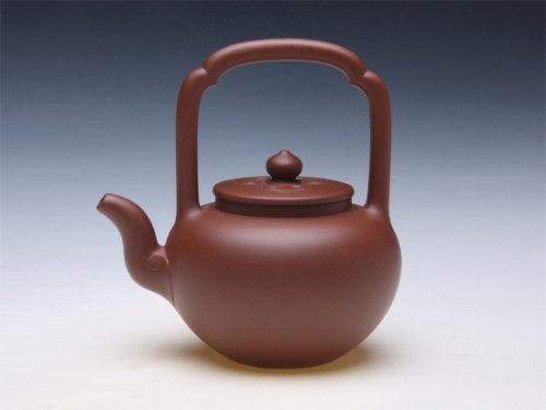 张暗军紫砂壶 吴经提梁 