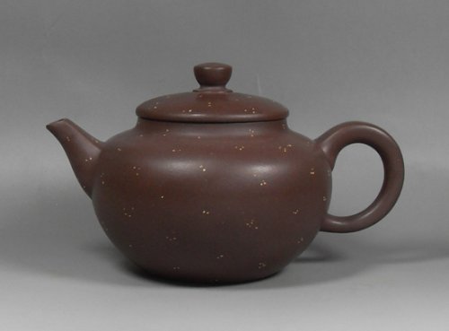 陆洪良紫砂壶 紫玉金砂 