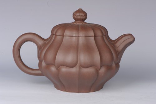 周可明紫砂壶 合菱 