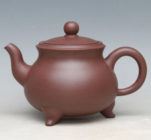 单芳娣紫砂壶 三鼎 