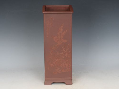 邵文紫砂壶 四方毛筒（全手工） 