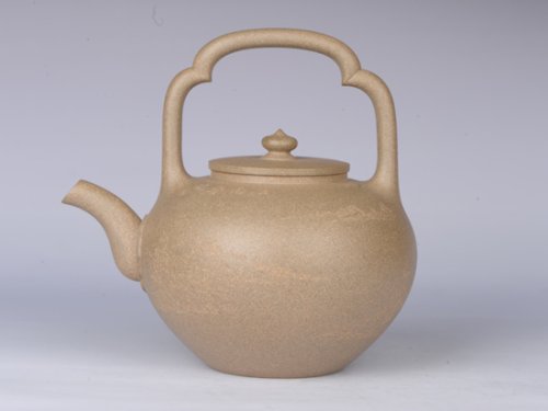 周可明紫砂壶 吴径提梁 