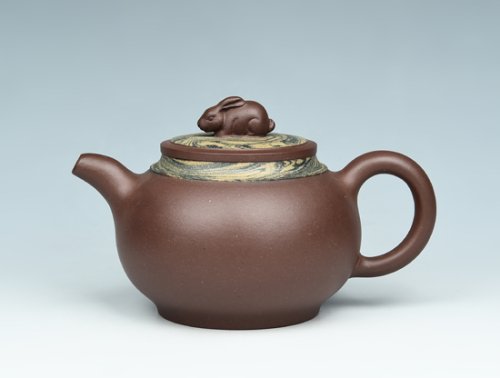 朱其大紫砂壶 云中玉兔 