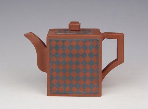 徐建林紫砂壶 菱形四方 