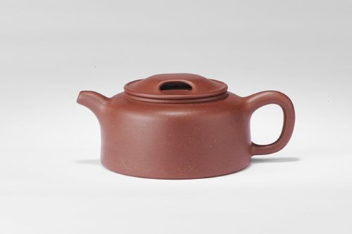 鲍峰岩紫砂壶 牛盖莲子壶 
