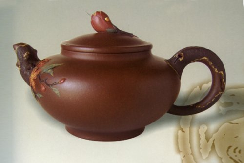 应晓忠紫砂壶 迎春花壶 