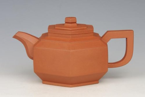 赵志东紫砂壶 六方抽盖 