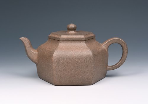 江建群紫砂壶 六方莲子 