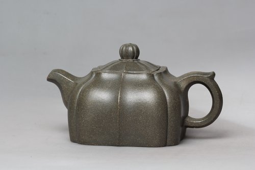 王锡军紫砂壶 四方菱花 