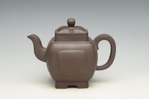 王丽勤紫砂壶 四方菱花 