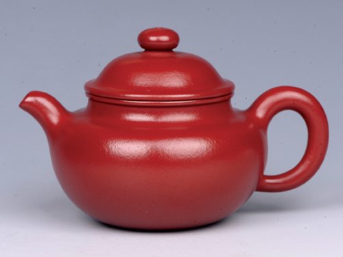 朱洪芳紫砂壶 小掇球（朱泥大红袍） 