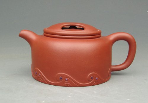 鲍建明紫砂壶 踏浪牛盖 