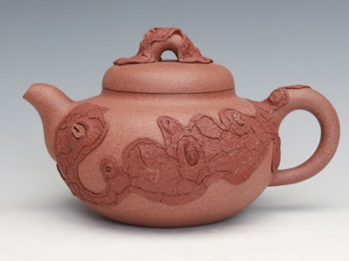 周奇鸣紫砂壶 福禄树瘿壶 