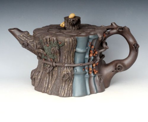 顾余根紫砂壶 束柴三友  2800cc 