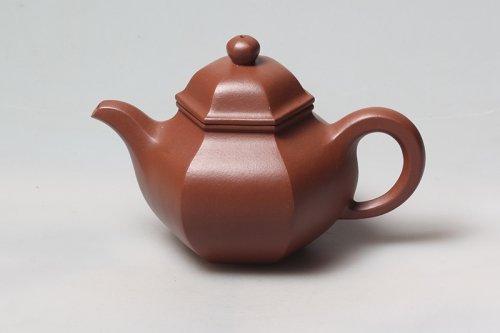 吴行其紫砂壶 六方掇球 