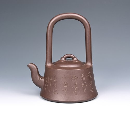 江建群紫砂壶 如意提梁 