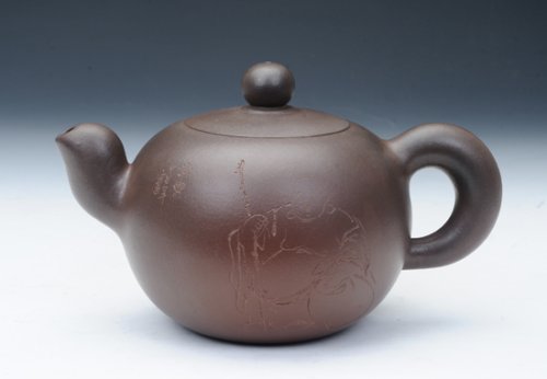 陈永付紫砂壶 一粒珠 