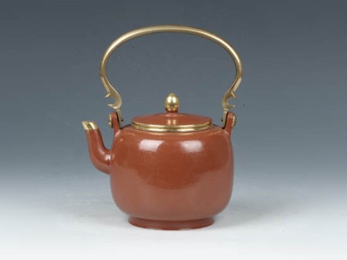 邵慧琴紫砂壶 云锦提梁  200cc 