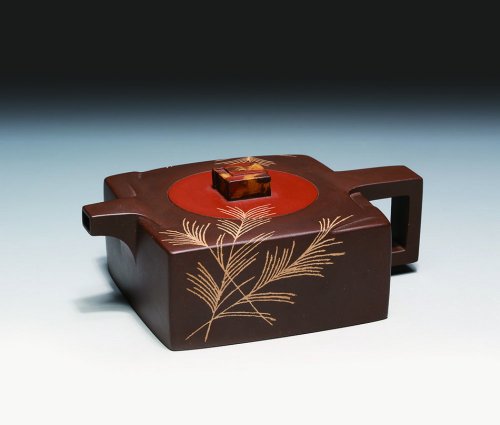 牟锦芬紫砂壶 旭日东升 