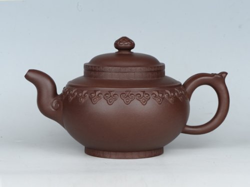 罗荣贤紫砂壶 云肩如意    泥料：底槽清 