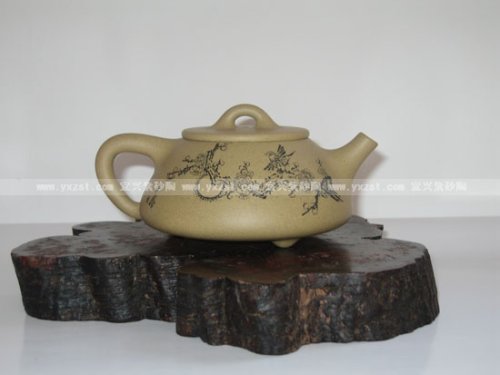 胡洪锁紫砂壶 石瓢 