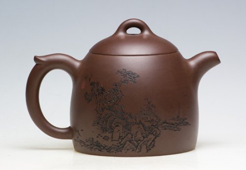 厉上清紫砂壶 水村渔歌 