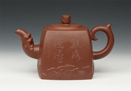 范宴花紫砂壶 四方福壶2 