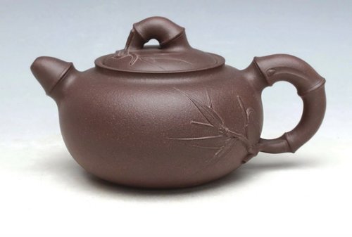 钱祥芬紫砂壶 佛竹 