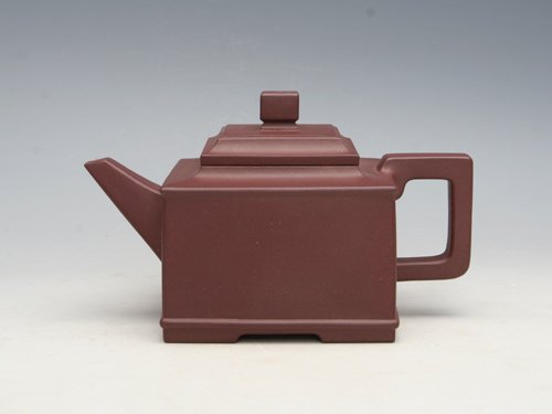 蒋亚萍紫砂壶 亚方 泥料：拼紫 