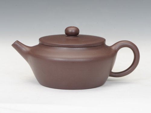 罗有财紫砂壶 大口扁 