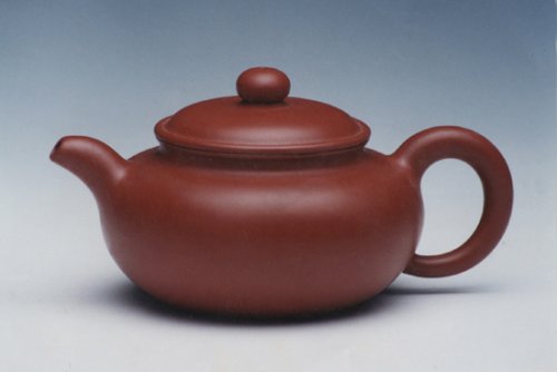 陈成紫砂壶 小仿古（朱泥 