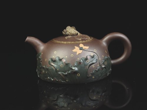 姜建荣紫砂壶 和睦相处 