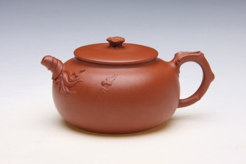 张亦紫砂壶 盛桃花开 
