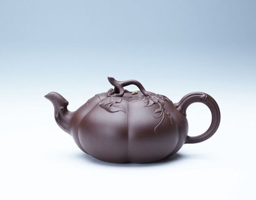 储彩琴紫砂壶 秋瓜 