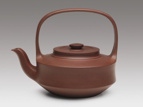 许敏芳紫砂壶 提璧提梁 