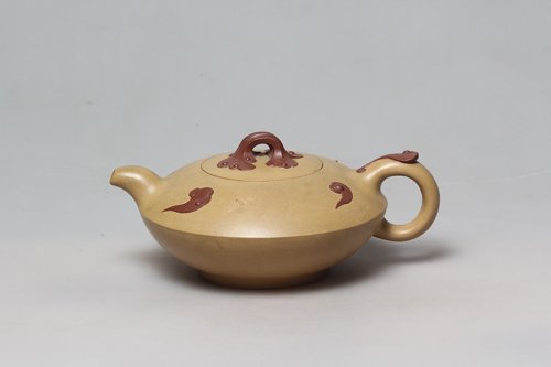 王利娟紫砂壶 金色祥云 