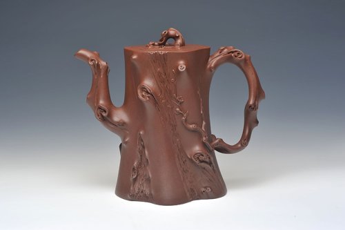 魏柏柯紫砂壶 大梅桩 