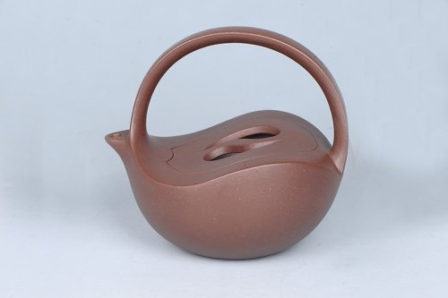 喻小芳紫砂壶 太极提梁 