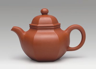 狄新陶紫砂壶 六方掇球 