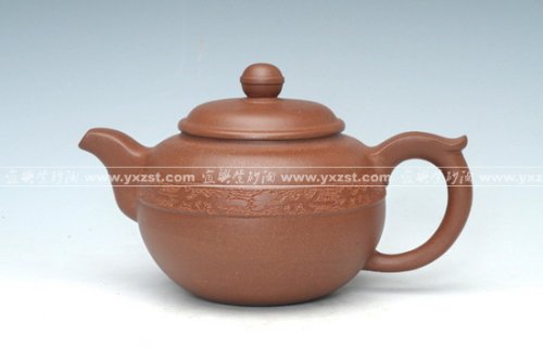潘红华紫砂壶 腰线龙壶 