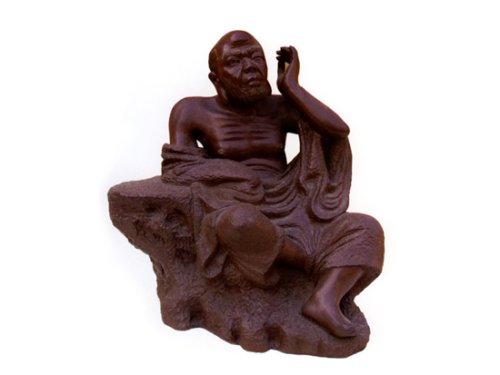 吴青紫砂壶 挖耳罗汉作者：高级工艺师吴克强 