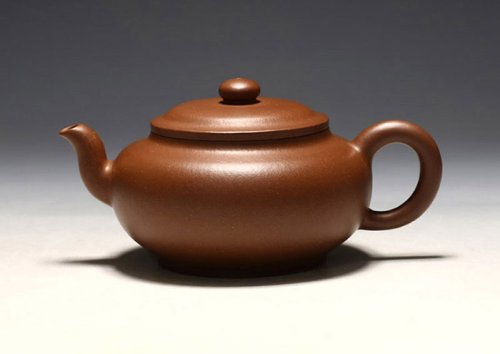 周琦紫砂壶 高虚扁壶 