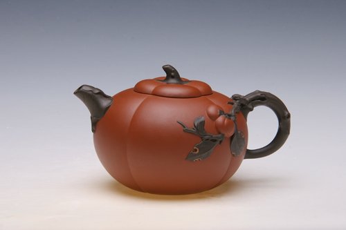 姚志源紫砂壶 丹柿壶 