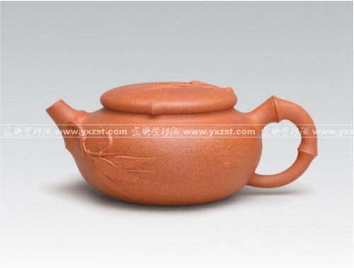 顾美萍紫砂壶 圆竹 