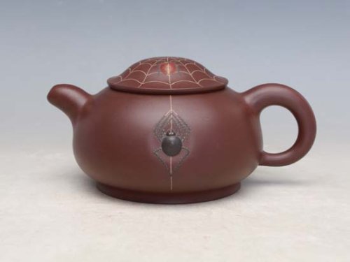 朱水芬紫砂壶 喜从天降（全手工） 
