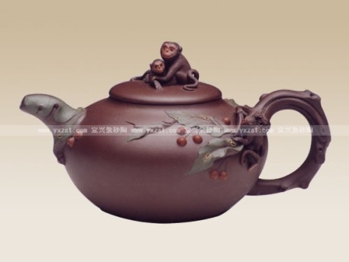 桑黎兵紫砂壶 全家福 