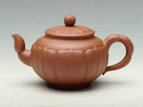 邵文紫砂壶 菱花壶 