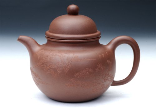王玮紫砂壶 掇球 